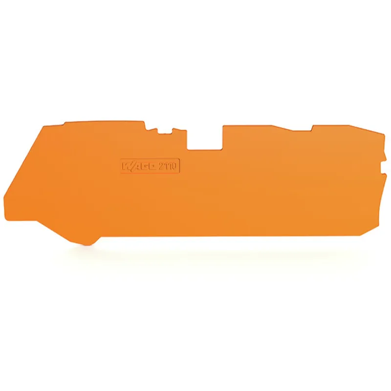 WAGO Abschluss- und Zwischenplatte 1 mm dick für 3-Leiter-Klemmen orange 2110-1392