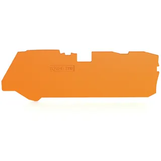WAGO Abschluss- und Zwischenplatte 1 mm dick für 3-Leiter-Klemmen orange 2110-1392