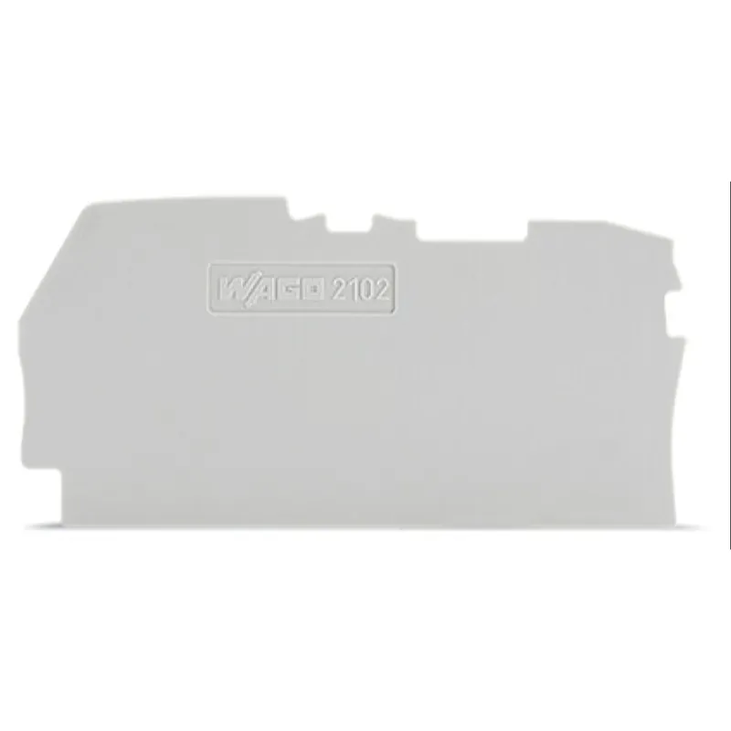 WAGO Abschluss- und Zwischenplatte 0,8 mm dick grau 2102-1291
