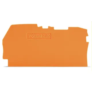 WAGO Abschluss- und Zwischenplatte 0,8 mm dick orange 2102-1292