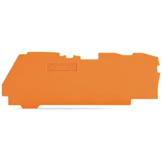 WAGO Abschluss- und Zwischenplatte 1 mm dick für 3-Leiter-Klemmen orange 2106-1392