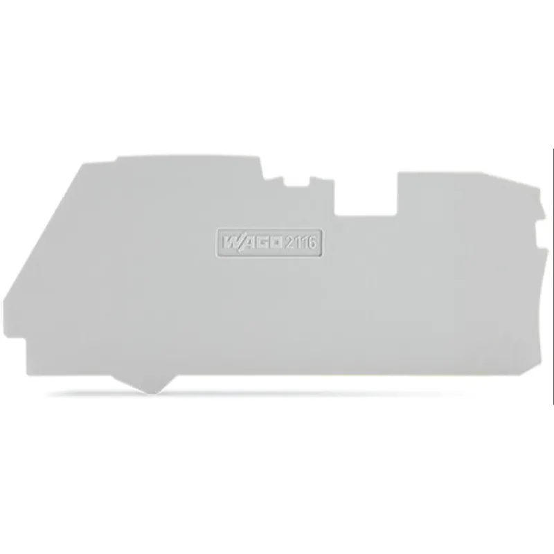 WAGO Abschluss- und Zwischenplatte 1 mm dick grau 2116-1291