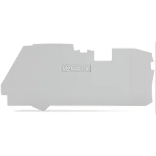 WAGO Abschluss- und Zwischenplatte 1 mm dick grau 2116-1291