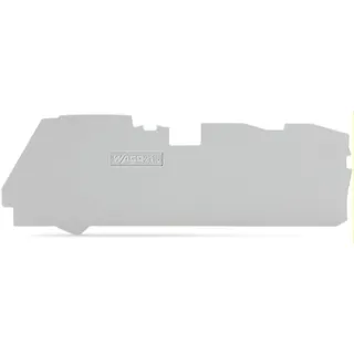 WAGO Abschluss- und Zwischenplatte 1 mm dick für 3-Leiter-Klemmen grau 2116-1391