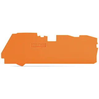 WAGO Abschluss- und Zwischenplatte 1 mm dick für 3-Leiter-Klemmen orange 2116-1392