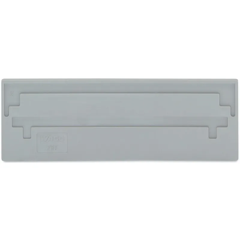 WAGO Trennwand 2 mm dick überstehend grau 282-309
