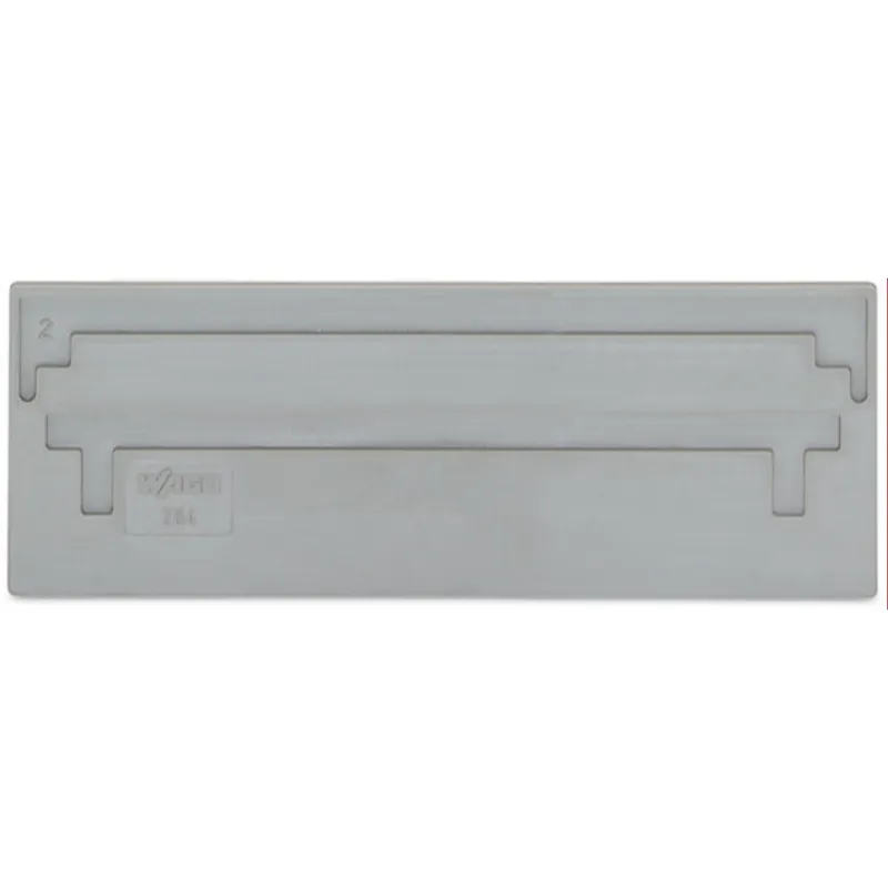 WAGO Trennwand 2 mm dick überstehend grau 284-309