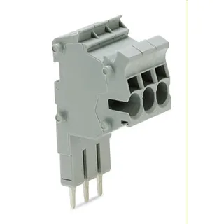WAGO Modularer TOPJOB®S-Steckverbinder anreihbar für Brückerschlitze grau 2002-553
