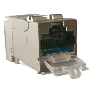 EKU e-stoneModul 1xRJ45 Keystone Cat6A EIA/TIA 10 GbE geschirmt
