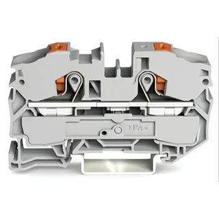 WAGO Durchgangsklemme 2Leiter Drücker 16qmm grau