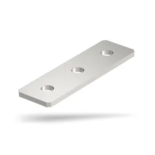 OBO Verbindungsplatte GMS 3 VP V2A mit 3 Löchern 150x40x4