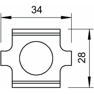 OBO Stossstellenverbinder GSV 34 VA4401 für Gitterrinne – Bild 2