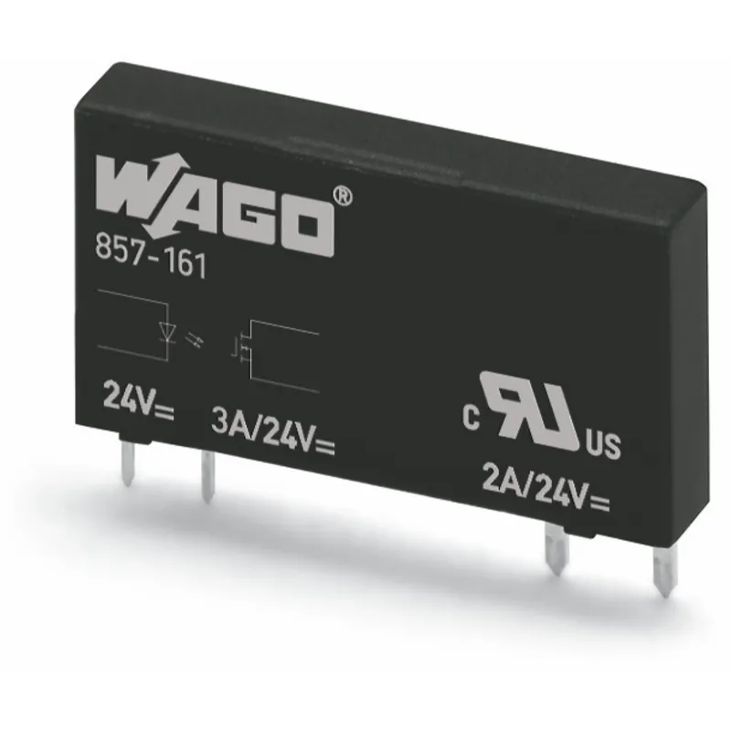 WAGO Elementar-Solid-State-Relais Eingangsnennspannung DC 24 V Ausgangsspannungsbereich DC 0 ? 48 V 857-164