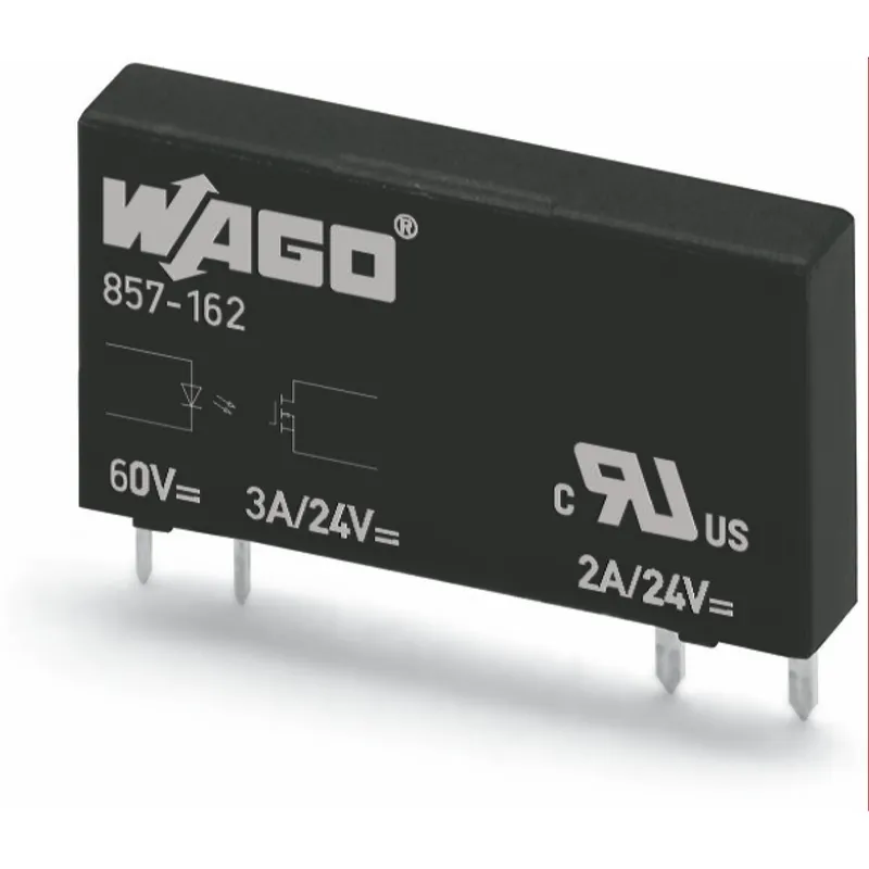 WAGO Elementar-Solid-State-Relais Eingangsnennspannung DC 60 V Ausgangsspannungsbereich DC 0 ? 24 V 857-162