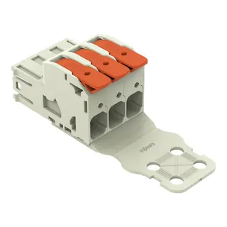 WAGO 1-Leiter-Stiftleiste Hebel Push-in CAGE CLAMP® lichtgrau 832-1203/333-000