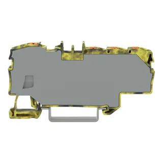 WAGO Verteilerklemme mit Drücker 1 x 6 mm? / 6 x 1,5 mm? dunkelgrau-gelb 2206-8031/000-053