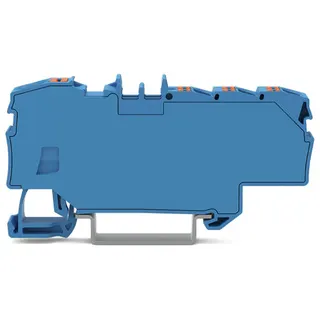 WAGO Verteilerklemme mit Drücker 1 x 6 mm? / 6 x 1,5 mm? blau 2206-8034
