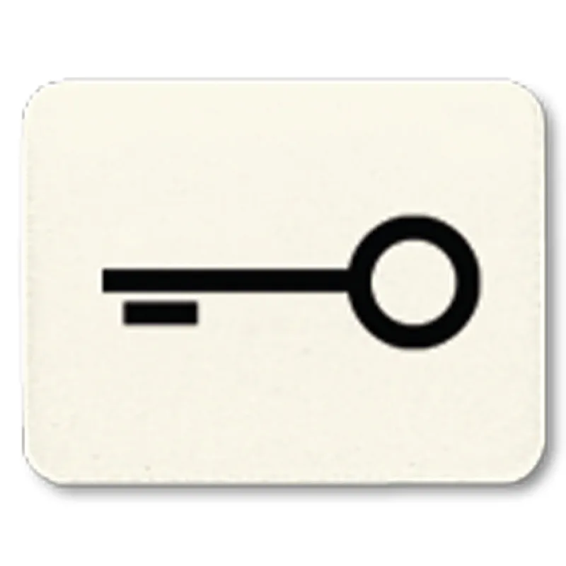 Jung Kalotte mit Symbol, lichtundurchlässig, weiß, Symbol Tür 33T