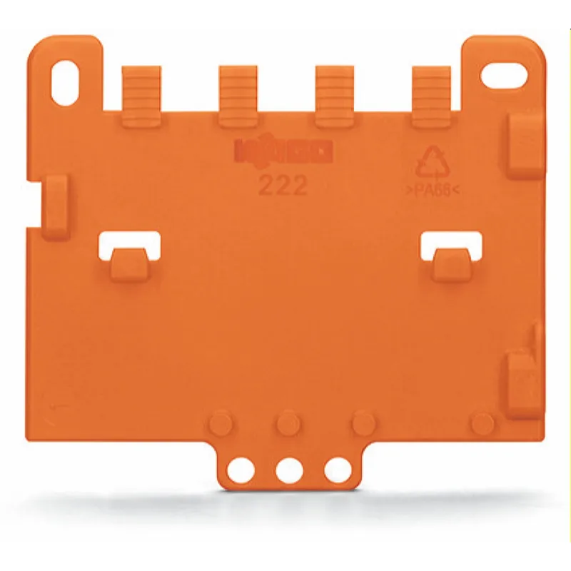 WAGO Zugentlastungsplatte 222-505 für Befestigungsadapter orange