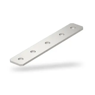 OBO Verbindungsplatte GMS 5 VP V2A mit 5 Löchern 250x40x4