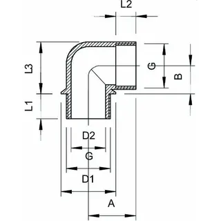 OBO Winkelstutzen 107 W PG 9 PA – Bild 2