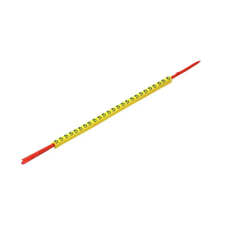 Weidmüller Leitungsmarkierer auf Montagedorn CLI R 02-3 GE/SW 5 0560001516