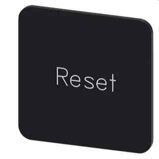 Siemens Bezeichnungsschild 22x22 Reset 3SU1900-0AF16-0DU0