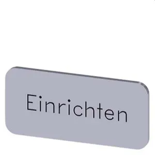 Siemens Bezeichnungsschild 12,5x27 Einrichten 3SU1900-0AC81-0AR0