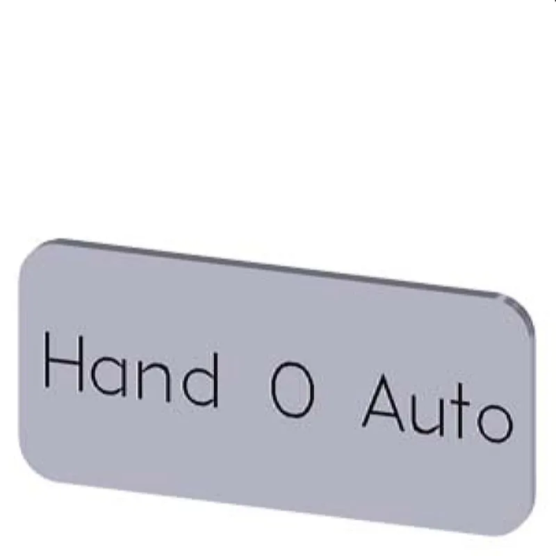 Siemens Bezeichnungsschild 12,5x27 Hand O Auto 3SU1900-0AC81-0DD0