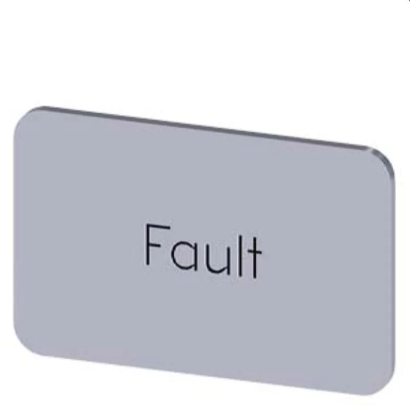 Siemens Bezeichnungsschild 17,5x27 Fault 3SU1900-0AD81-0EC0