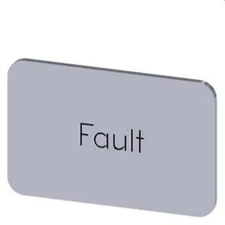 Siemens Bezeichnungsschild 17,5x27 Fault 3SU1900-0AD81-0EC0
