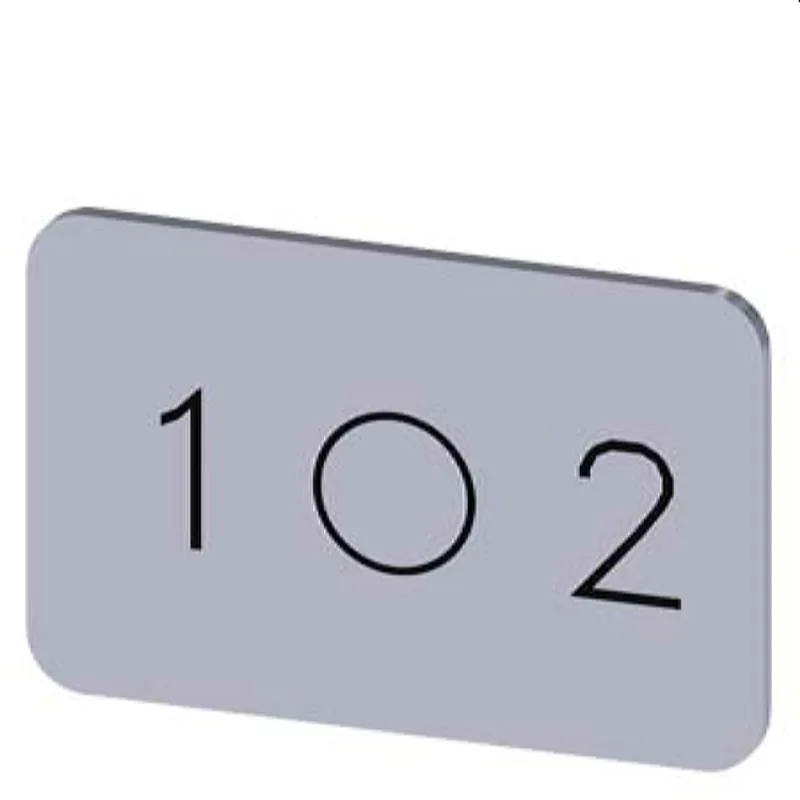 Siemens Bezeichnungsschild 17,5x27 1 O 2 3SU1900-0AD81-0QL0