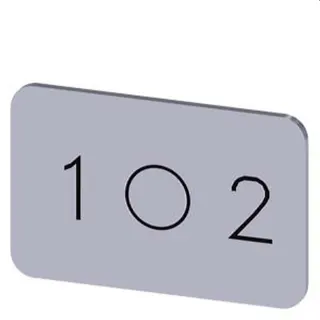Siemens Bezeichnungsschild 17,5x27 1 O 2 3SU1900-0AD81-0QL0