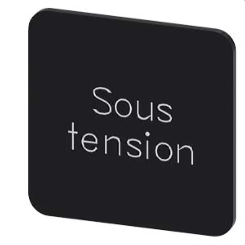 Siemens Bezeichnungsschild 22x22 SOUS TENSION 3SU1900-0AF16-0GS0