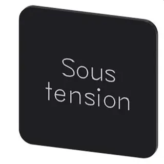 Siemens Bezeichnungsschild 22x22 SOUS TENSION 3SU1900-0AF16-0GS0