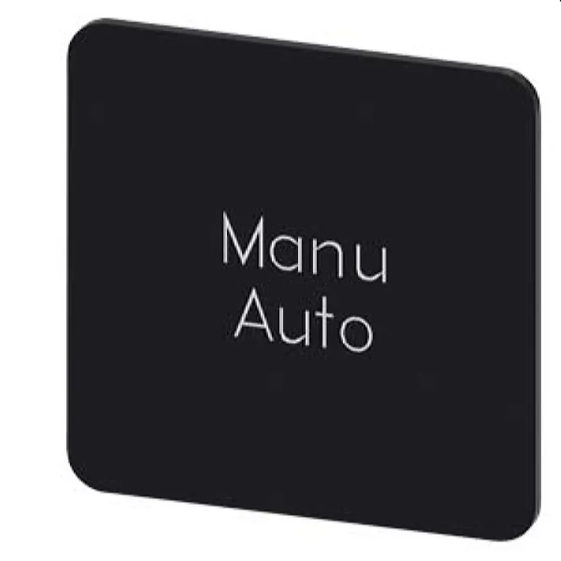 Siemens Bezeichnungsschild 27x27 Manu Auto 3SU1900-0AE16-0GT0