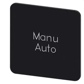 Siemens Bezeichnungsschild 27x27 Manu Auto 3SU1900-0AE16-0GT0