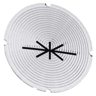 Siemens Einlegeschild rund milchig Symbol Spannen 3SU1900-0AB71-0RF0