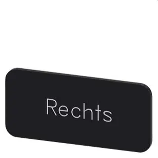 Siemens Bezeichnungsschild 12,5x27 Rechts 3SU1900-0AC16-0AH0