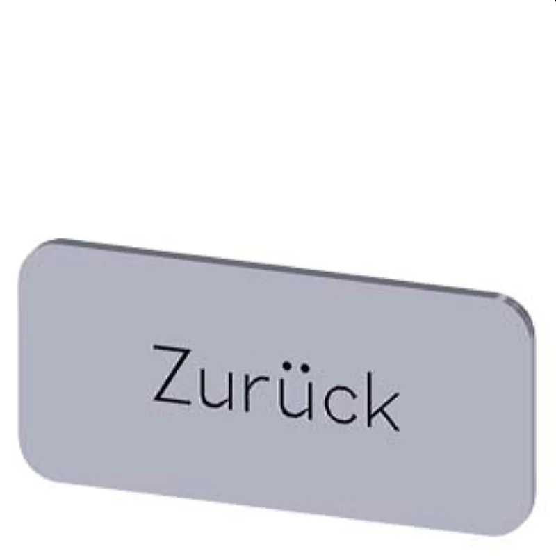 Siemens Bezeichnungsschild 12,5x27 Zurück 3SU1900-0AC81-0AG0