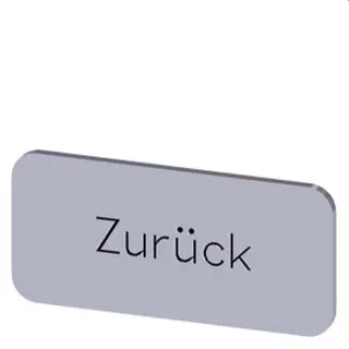 Siemens Bezeichnungsschild 12,5x27 Zurück 3SU1900-0AC81-0AG0
