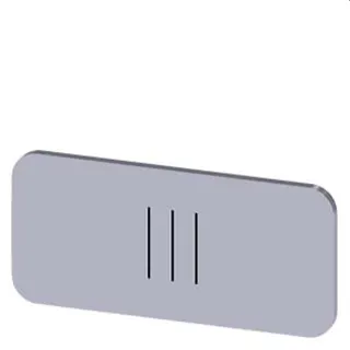 Siemens Bezeichnungsschild 12,5x27 III 3SU1900-0AC81-0QD0