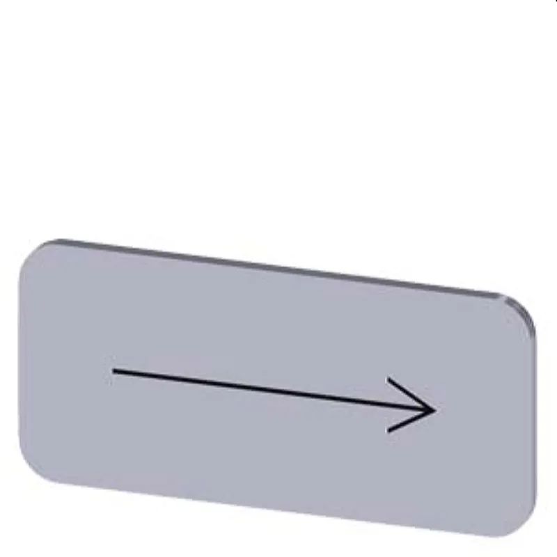 Siemens Bezeichnungsschild 12,5x27 Pfeil rechts 3SU1900-0AC81-0QR0