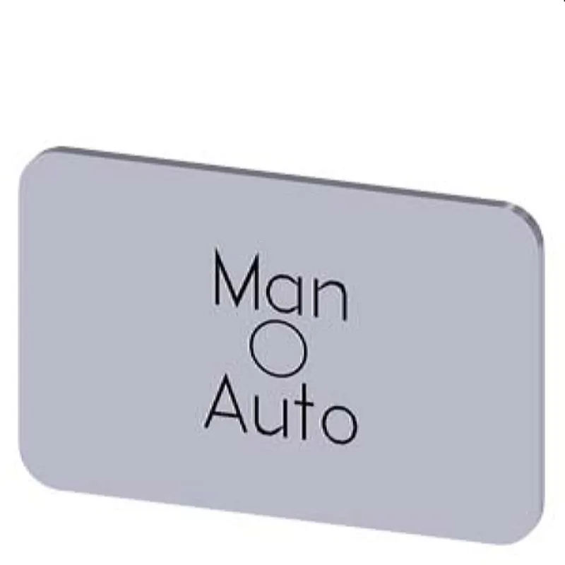 Siemens Bezeichnungsschild 17,5x27 Man-O-Auto 3SU1900-0AD81-0DY0