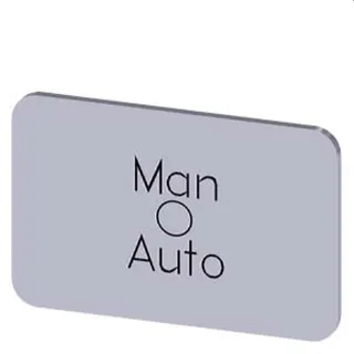 Siemens Bezeichnungsschild 17,5x27 Man-O-Auto 3SU1900-0AD81-0DY0