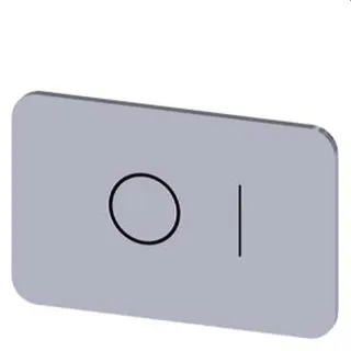 Siemens Bezeichnungsschild 17,5x27 O I 3SU1900-0AD81-0QG0