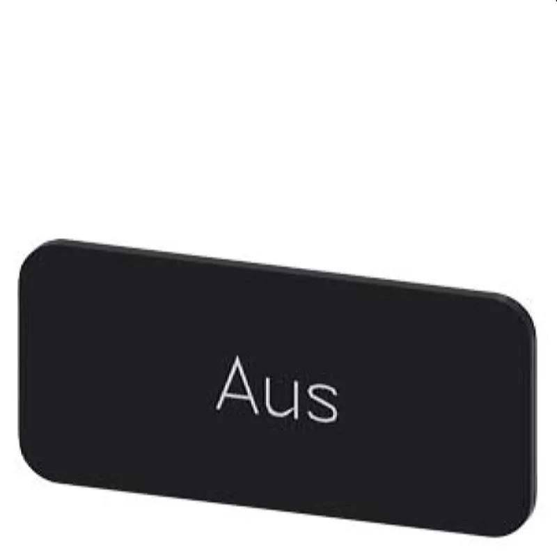 Siemens Bezeichnungsschild 12,5x27 Aus 3SU1900-0AC16-0AC0