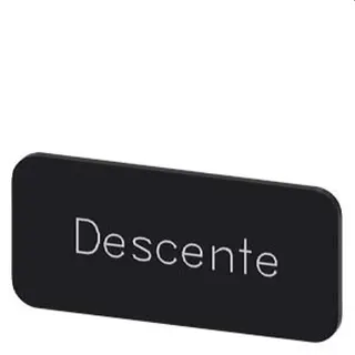 Siemens Bezeichnungsschild 12,5x27 Descente 3SU1900-0AC16-0GD0