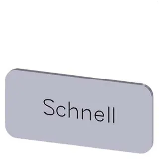 Siemens Bezeichnungsschild 12,5x27 schnell 3SU1900-0AC81-0AM0