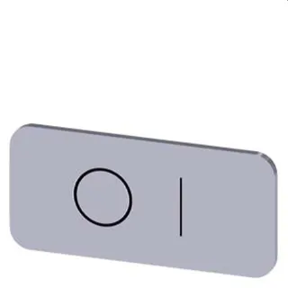 Siemens Bezeichnungsschild 12,5x27 O I 3SU1900-0AC81-0QG0